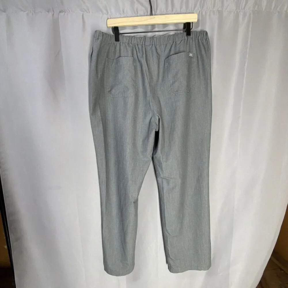FIGS Men's Pisco Basic Scrub Pants Elastic Waistband Straight Leg Pockets 2XL